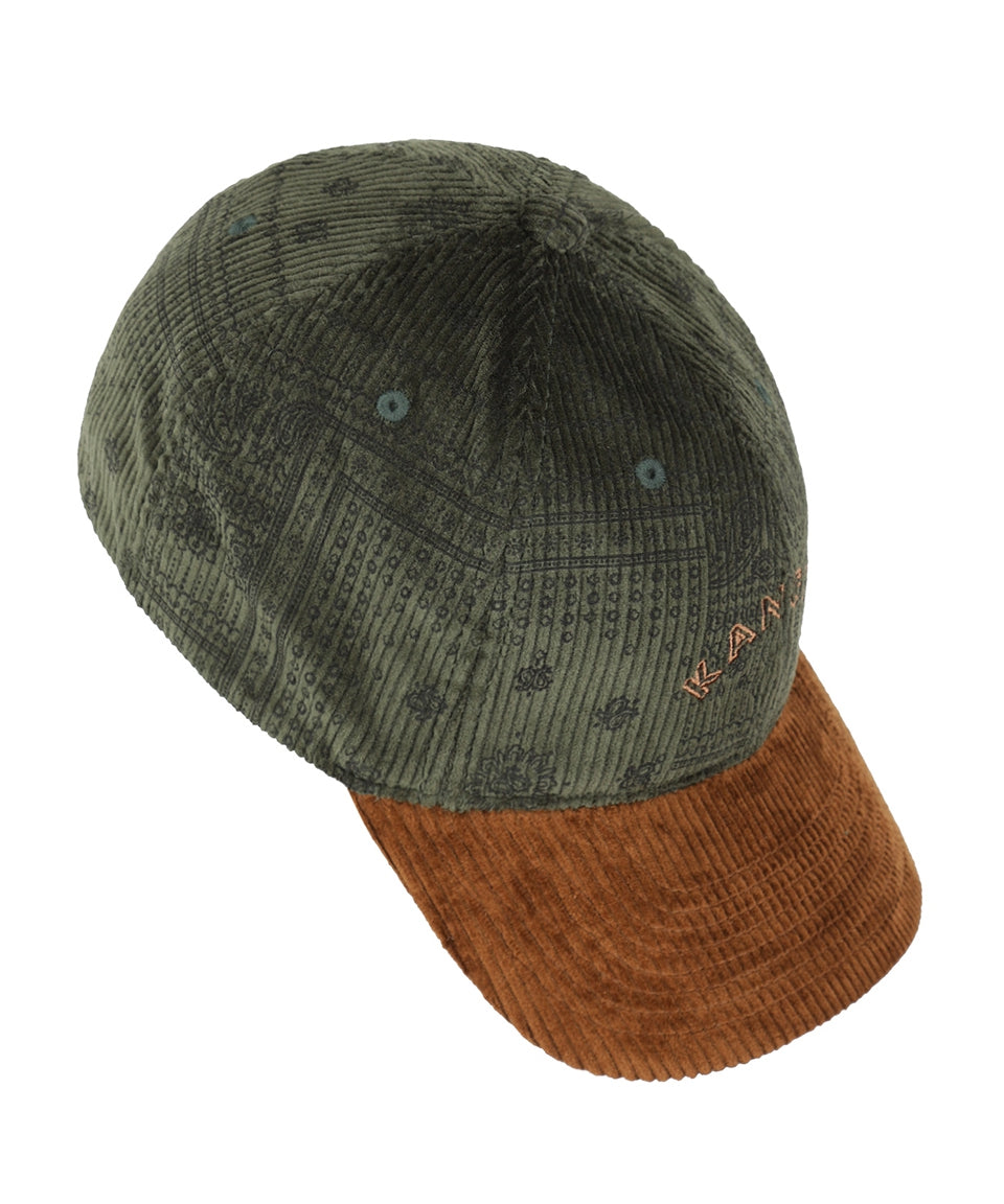 Kangol Cord-Baseballkappe | Grün
