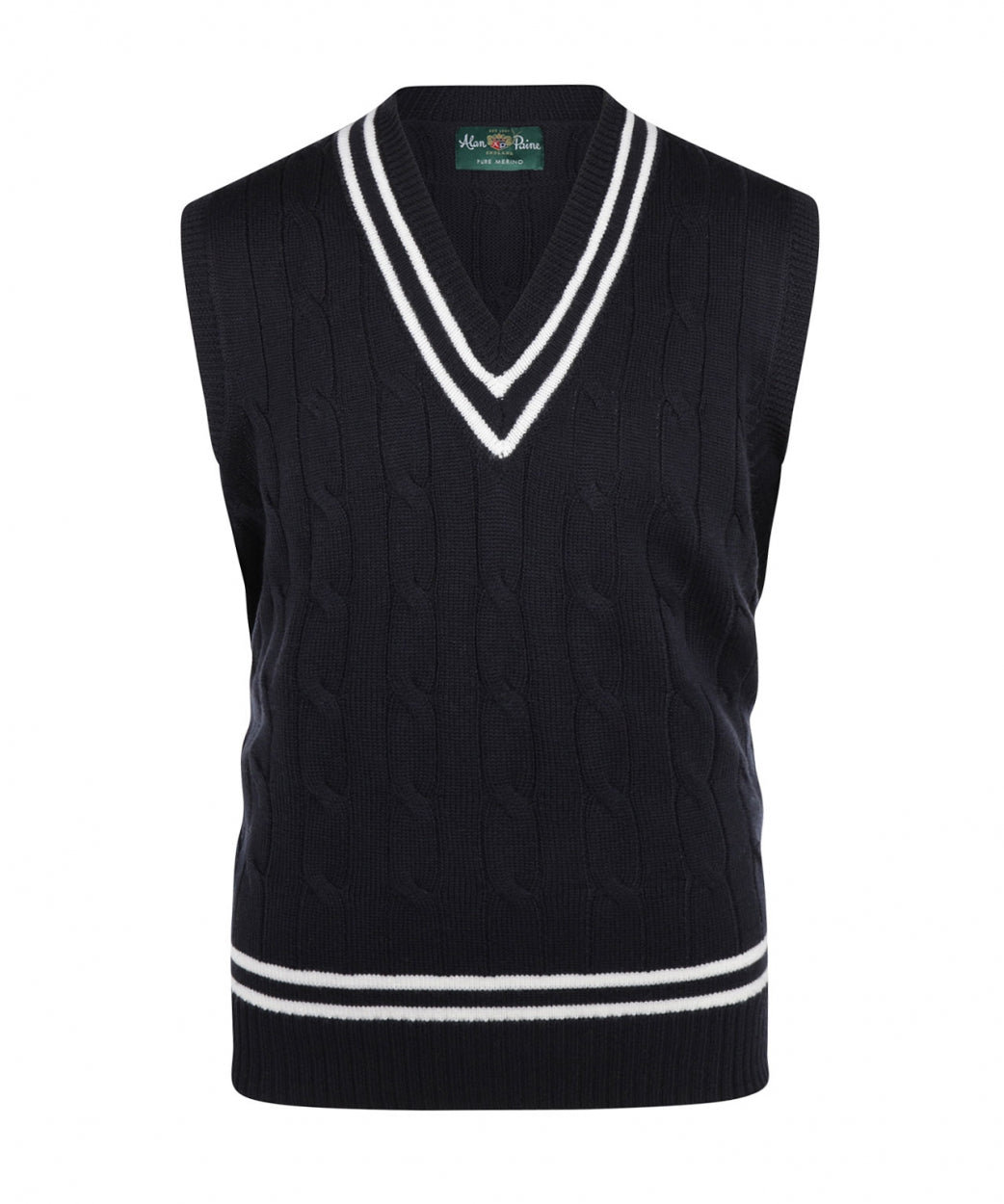 Cricket Slipover Merino Wool | Navy Blue