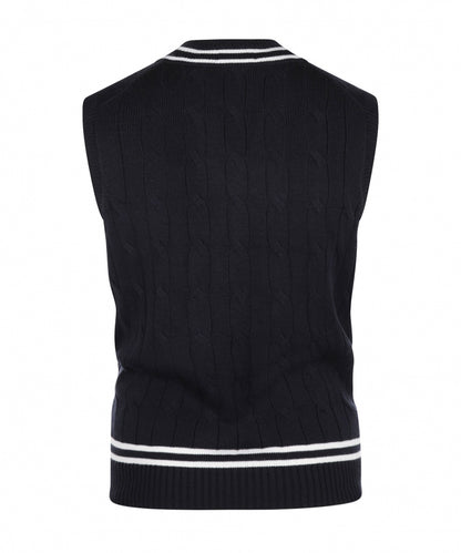 Cricket Slipover Merino Wool | Navy Blue