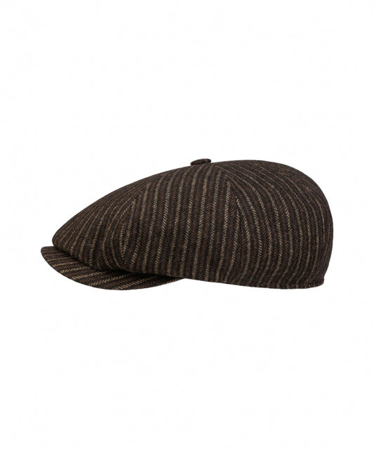 Stetson 8-Panel-Cap mit Wollstreifen | Braun