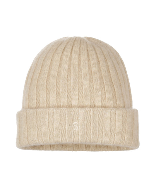 Beanie Undyed Cashmere | Natural Beige