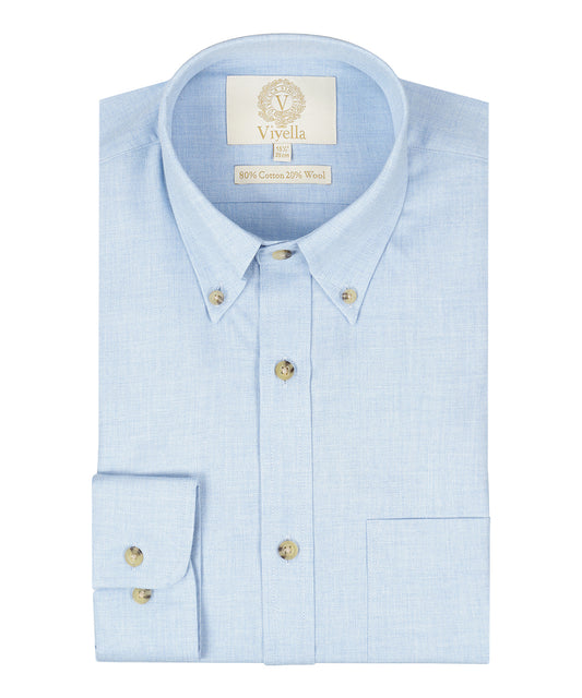 Viyella Shirt Button Down | Blue