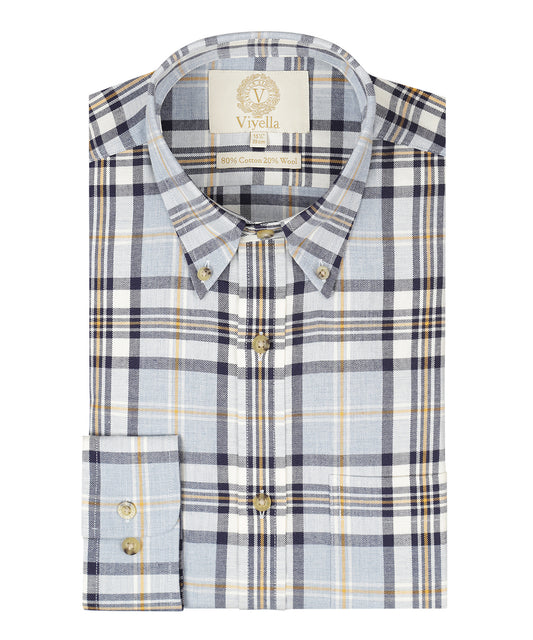 Viyella Shirt Button Down | Blue