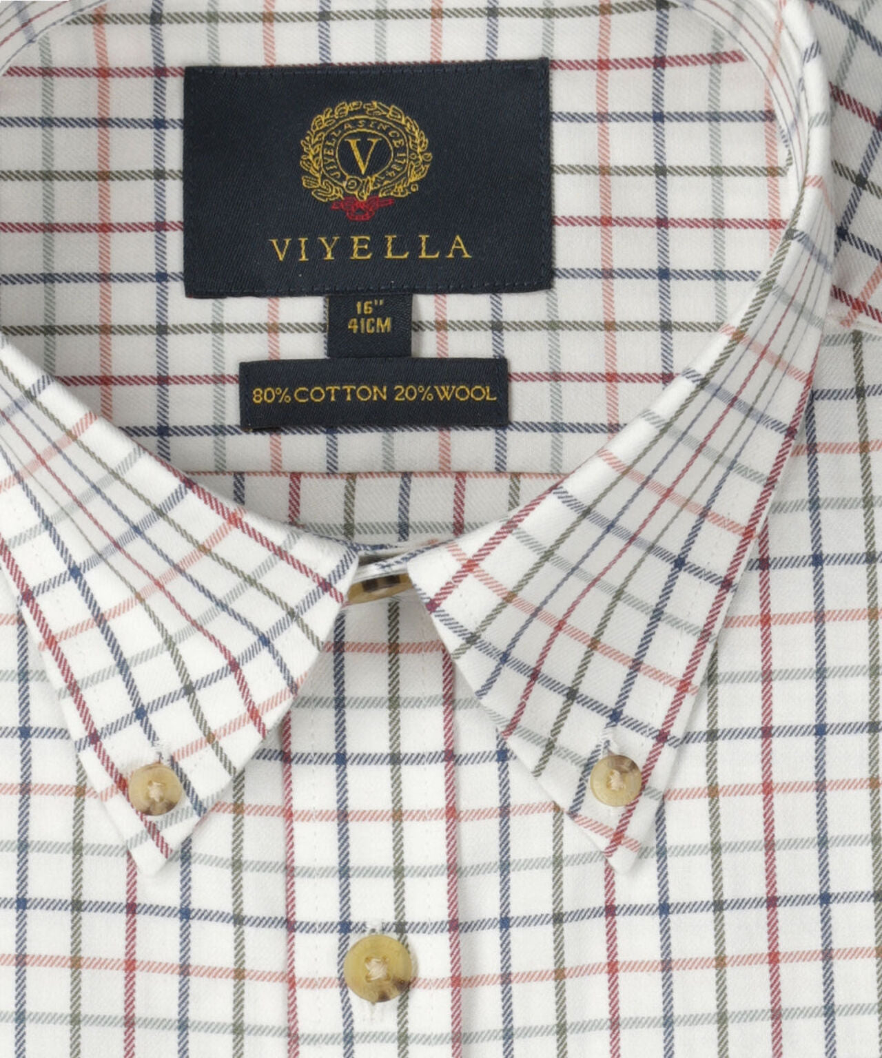 Shirt BD | Kleine ruit Groen/Rood/Blauw/Oranje