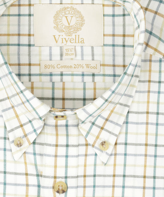Viyella Shirt Button Down | Brown