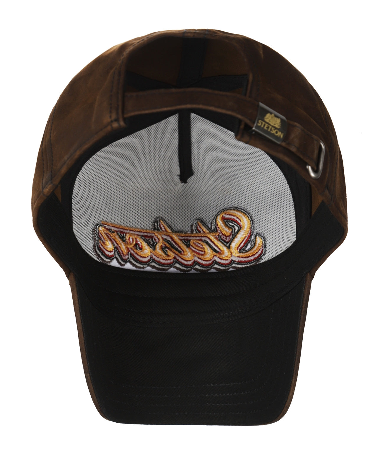 Trucker-Cap aus öligem Ziegenveloursleder | Braun