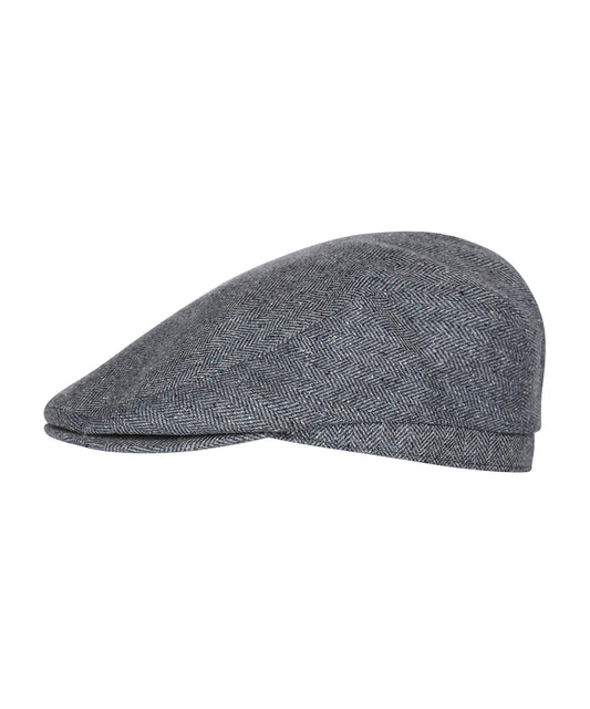 Klassieke Cap | Blauw Herringbone