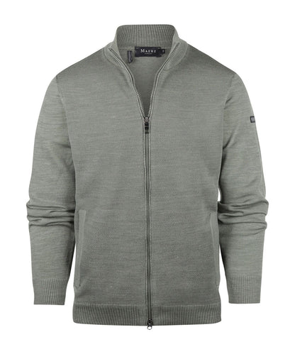 Ritsvest Merinowol | Saliegroen