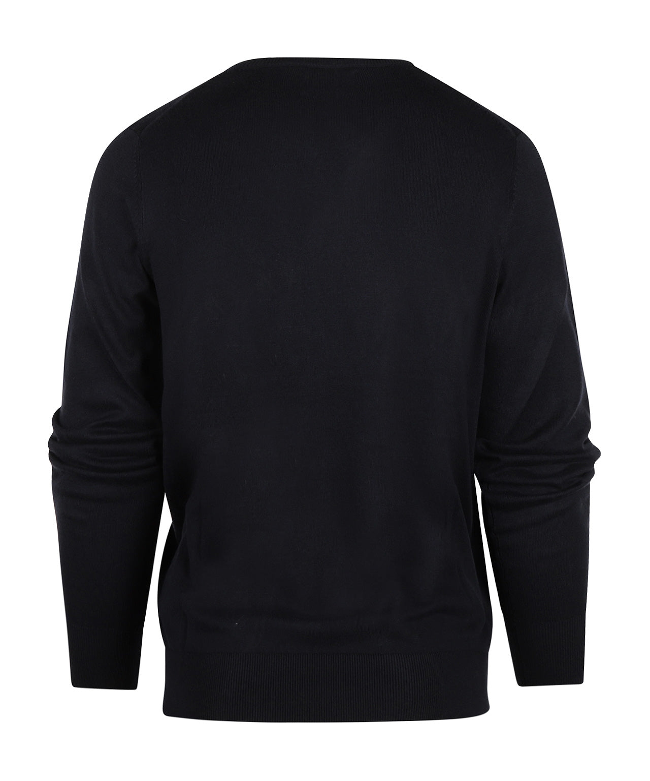 Pullover mit V-Ausschnitt, Baumwolle/Kaschmir | Marineblau
