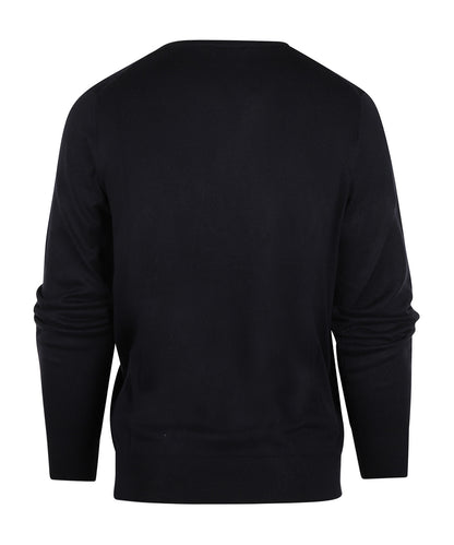 Pullover mit V-Ausschnitt, Baumwolle/Kaschmir | Marineblau