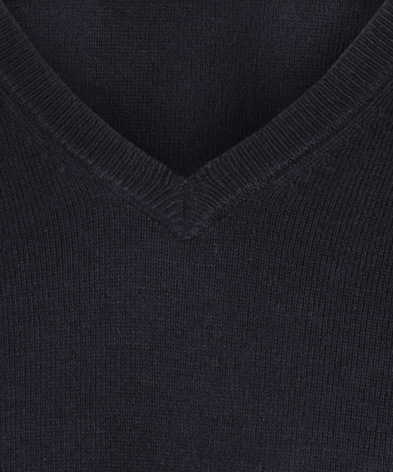 Pullover mit V-Ausschnitt, Baumwolle/Kaschmir | Marineblau
