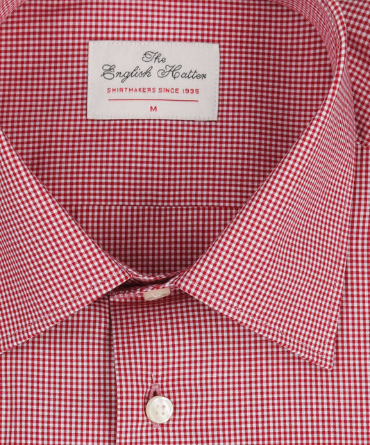 Shirt Semi Widespread | Rood Micro Check