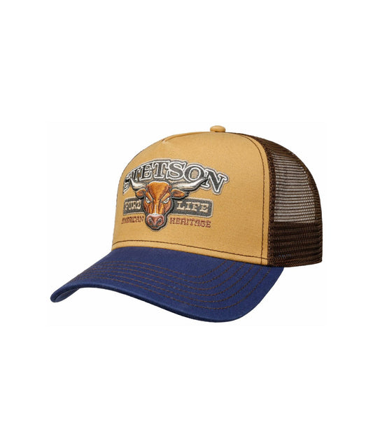 Trucker Cap Bull | Blauw/Bruin design