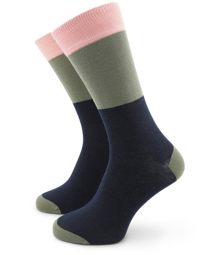 sok colour block 2-pack | Navy Stripe