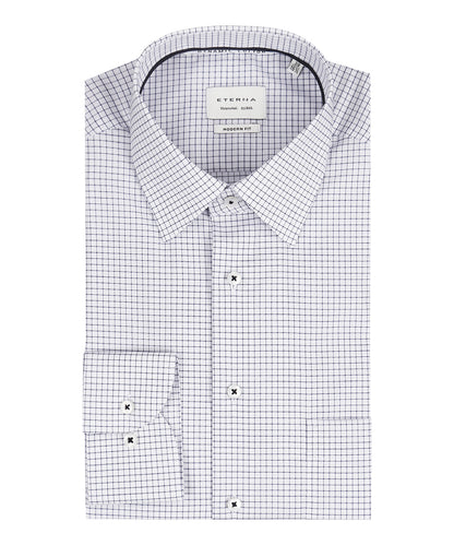 Shirt Normaal boord | Schriftruit Wit/Navy