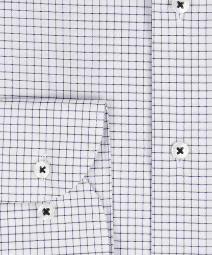 Shirt Normaal boord | Schriftruit Wit/Navy
