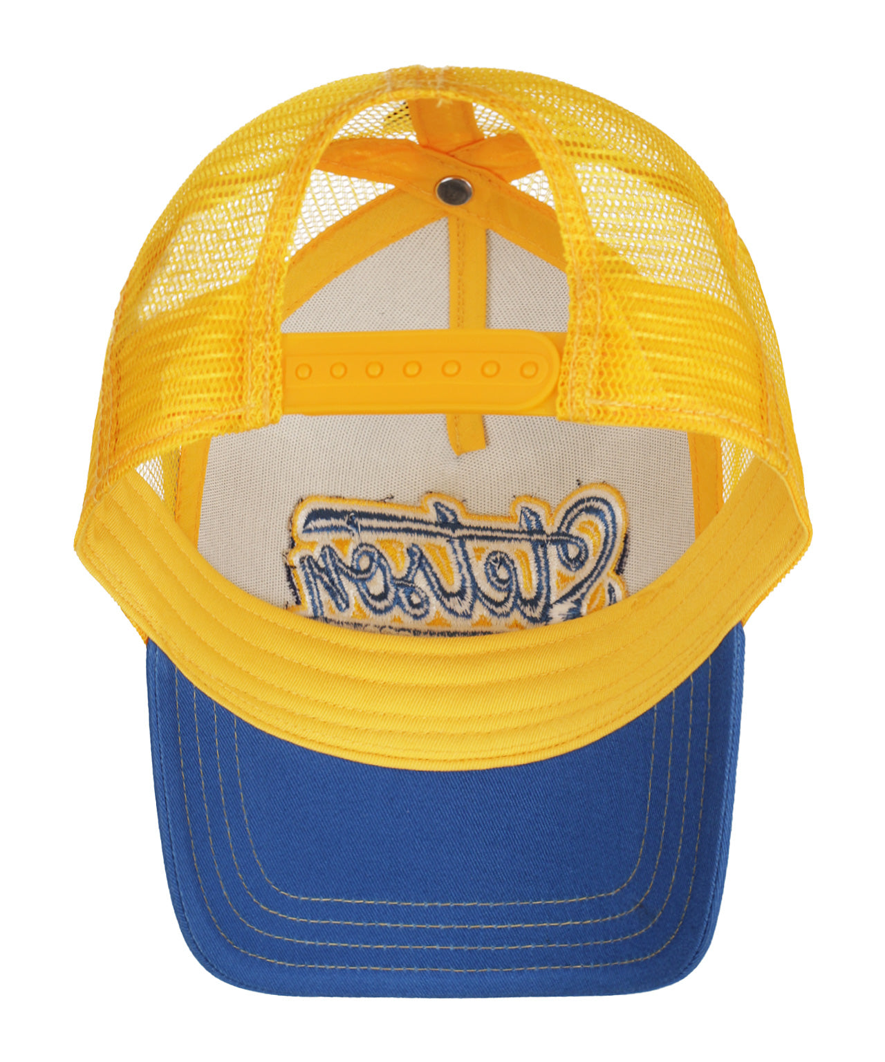 Trucker Cap Lettering | Blauw/Geel design