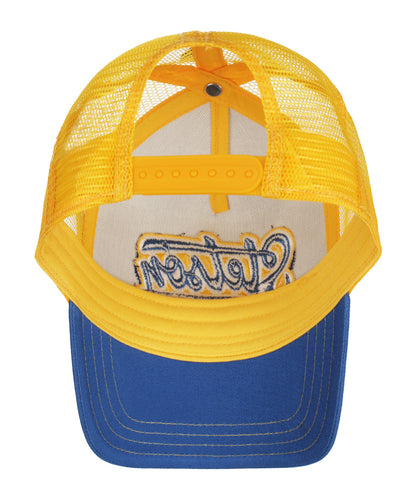 Trucker Cap Lettering | Blauw/Geel design