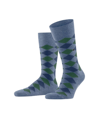 Sok Danny | Denim/Green checked