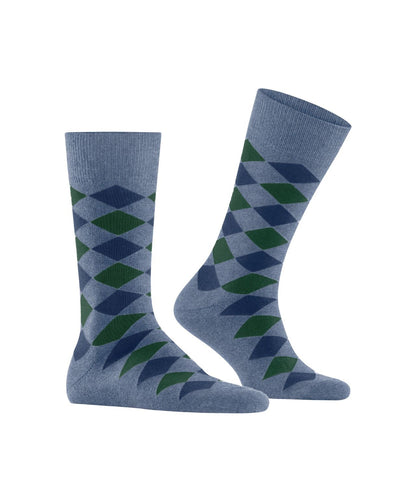 Sok Danny | Denim/Green checked