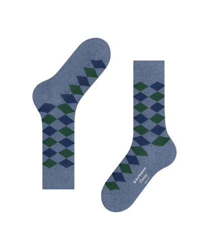 Sok Danny | Denim/Green checked