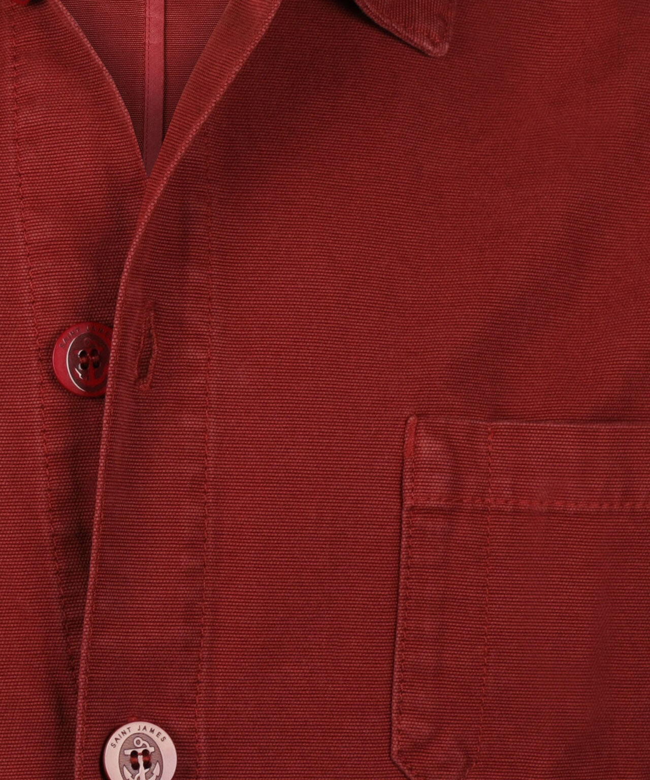 Saint James Sirocco Overshirt | Red