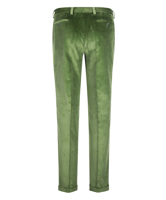 Corduroy Pantalon Brede Rib | Sage