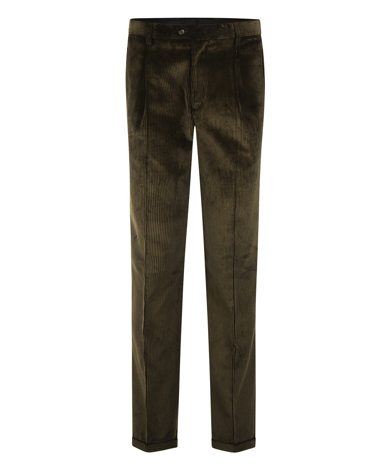 Cordhose mit breitem Rippstrick | Grün