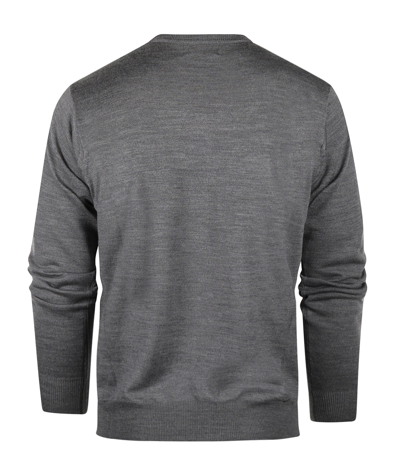 Merino Ronde Hals Ruit Pullover | Grigio