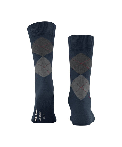 Burlington Edinburgh Heren Sokken | Blauw