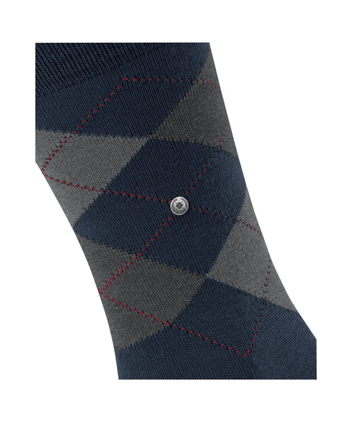 Burlington Edinburgh Heren Sokken | Blauw