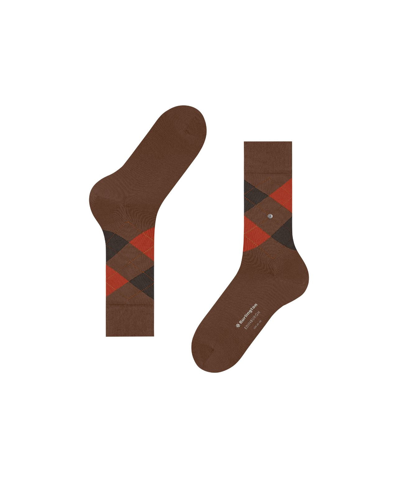 Burlington Edinburgh Herrensocken | Braun