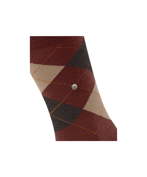 Burlington Edinburgh Heren Sokken | Rood