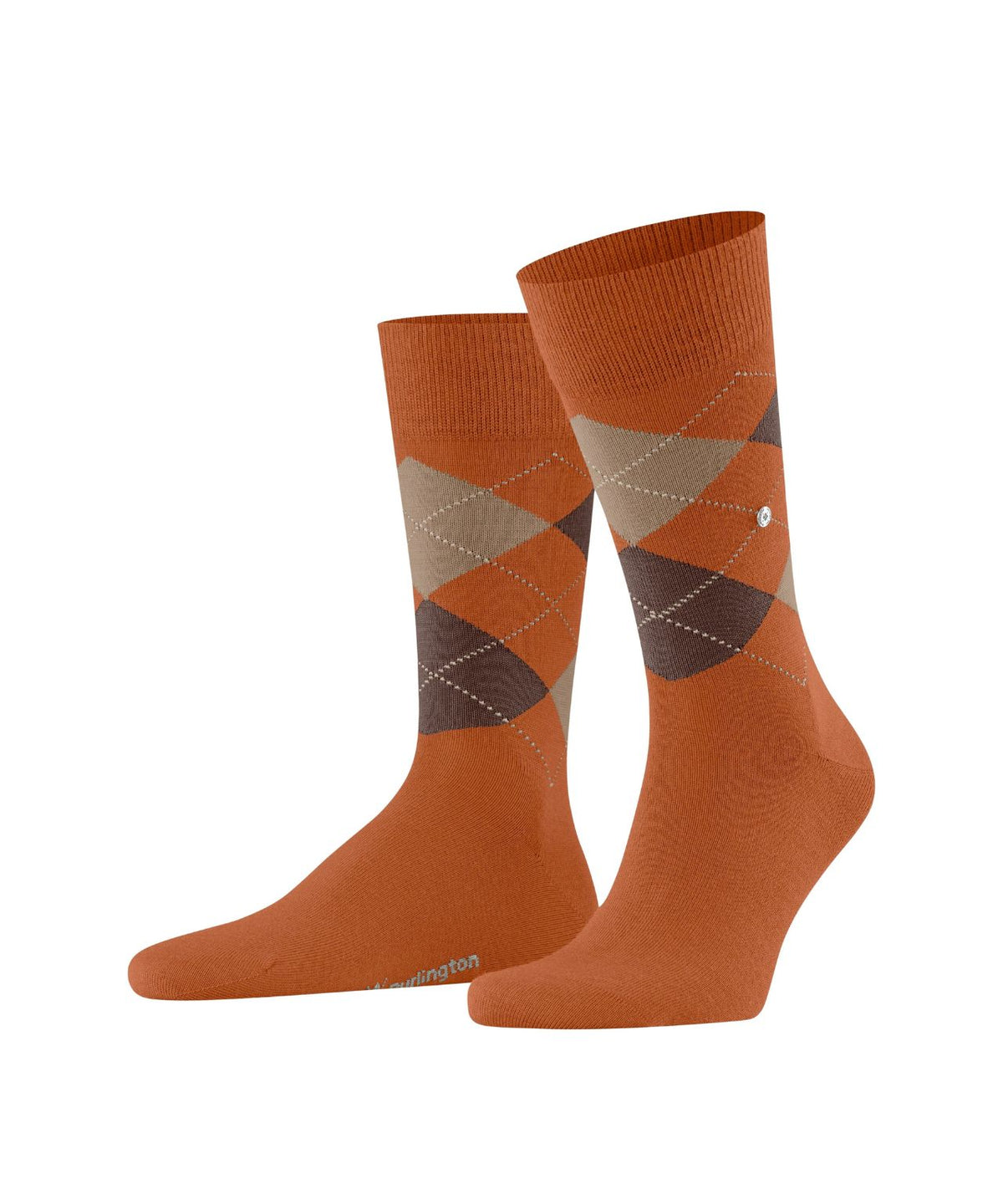 Edinburgh Sok | Marigold diamond check