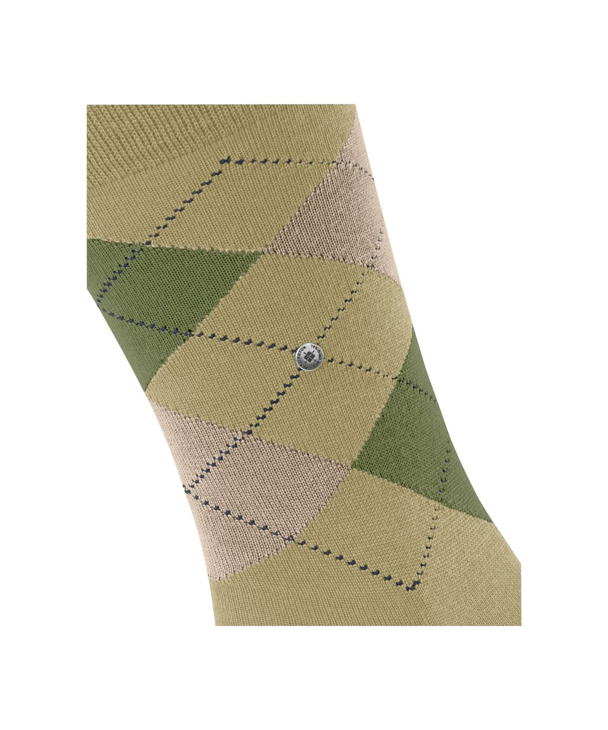 Edinburgh Sok | Khaki diamond check