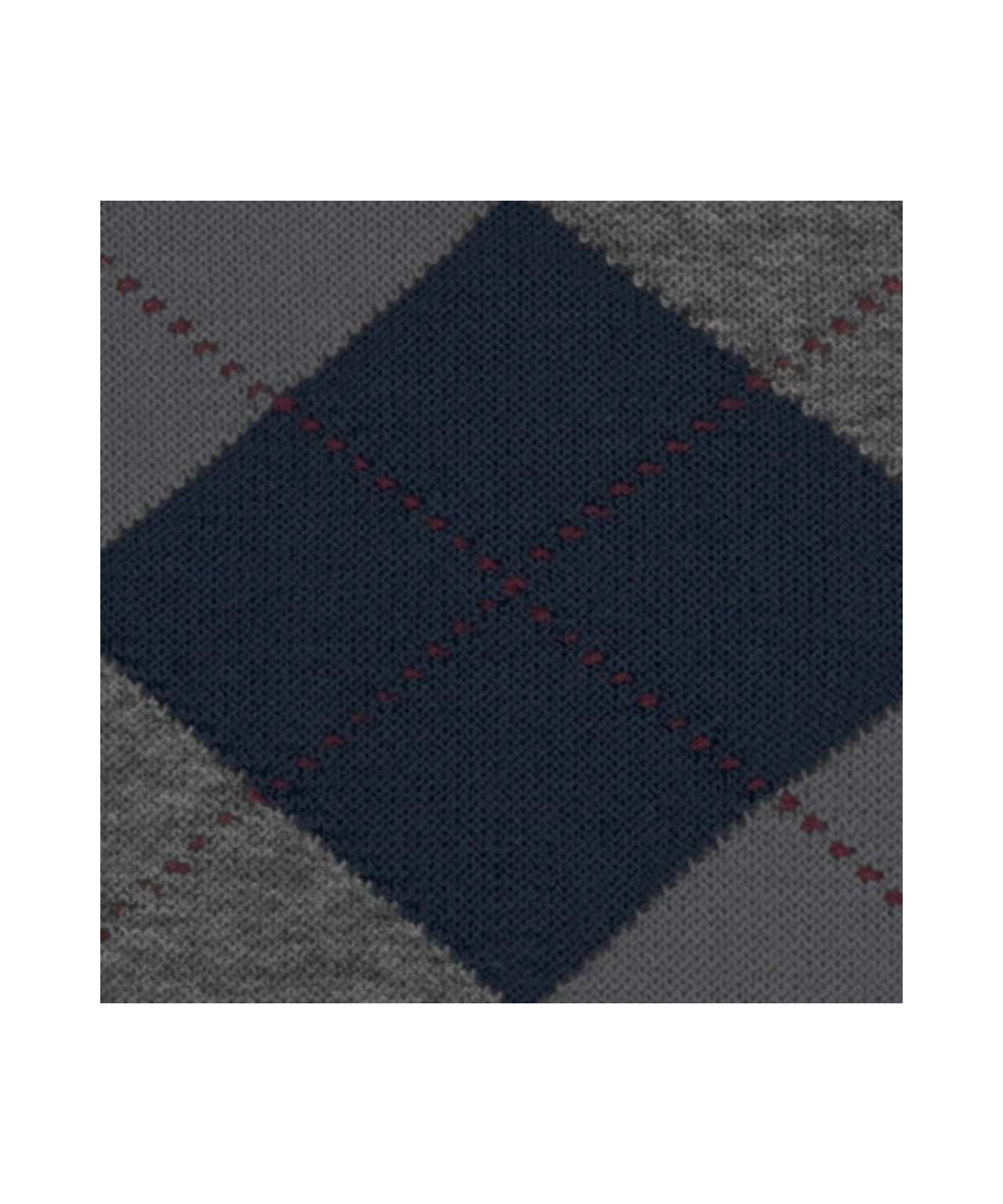 Edinburgh Heren knielang | Navy/Grey diamond check