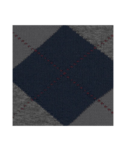 Edinburgh Heren knielang | Navy/Grey diamond check