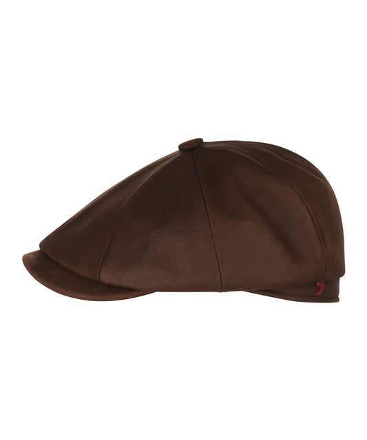 Ballon Cap Leer | Bruin
