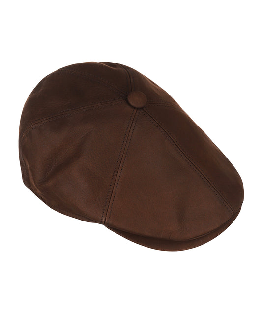 Ballon Cap Leer | Bruin