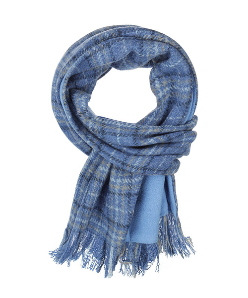 Harris Tweed Scarf | Blauw