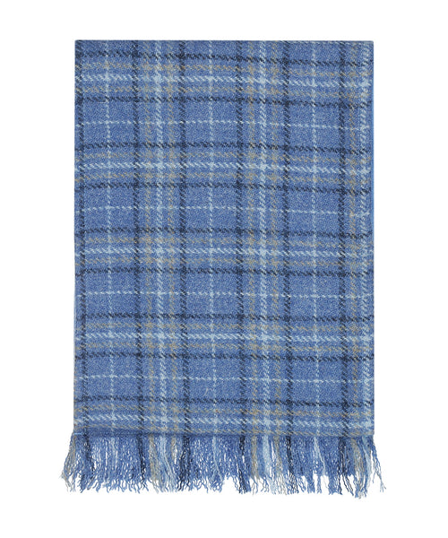 Harris Tweed Scarf | Blauw