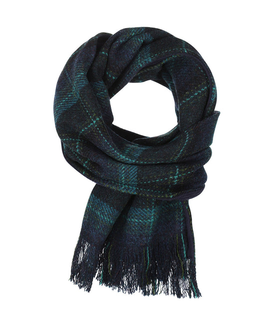 Harris Tweed Scarf | Navy Groen