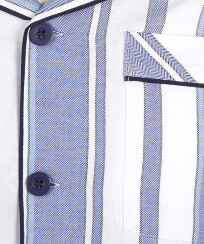 Flanell-Pyjama-Set | Blau