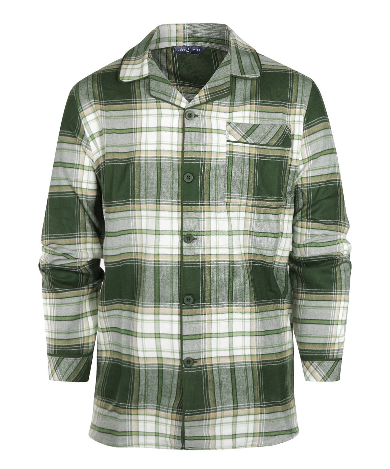 Flanell-Pyjama-Set | Grün