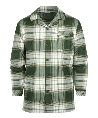 Flanell-Pyjama-Set | Grün