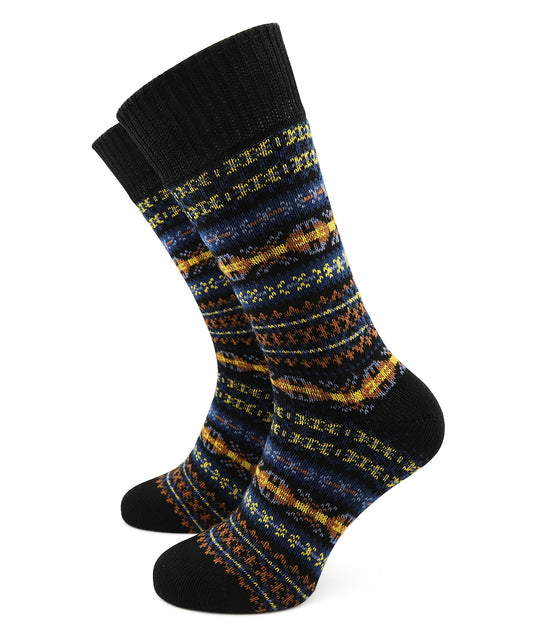Sokken Fairisle Heavyweight | Black