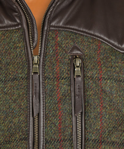 Bodywarmer Levi | Mosgroen Ruit