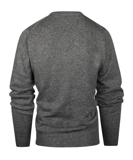 Rundhals-Kaschmirpullover | Grau