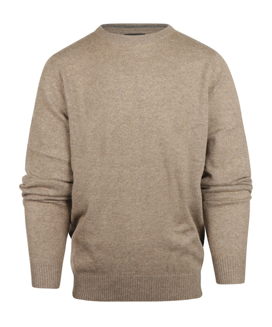 Rundhals-Kaschmirpullover | Beige