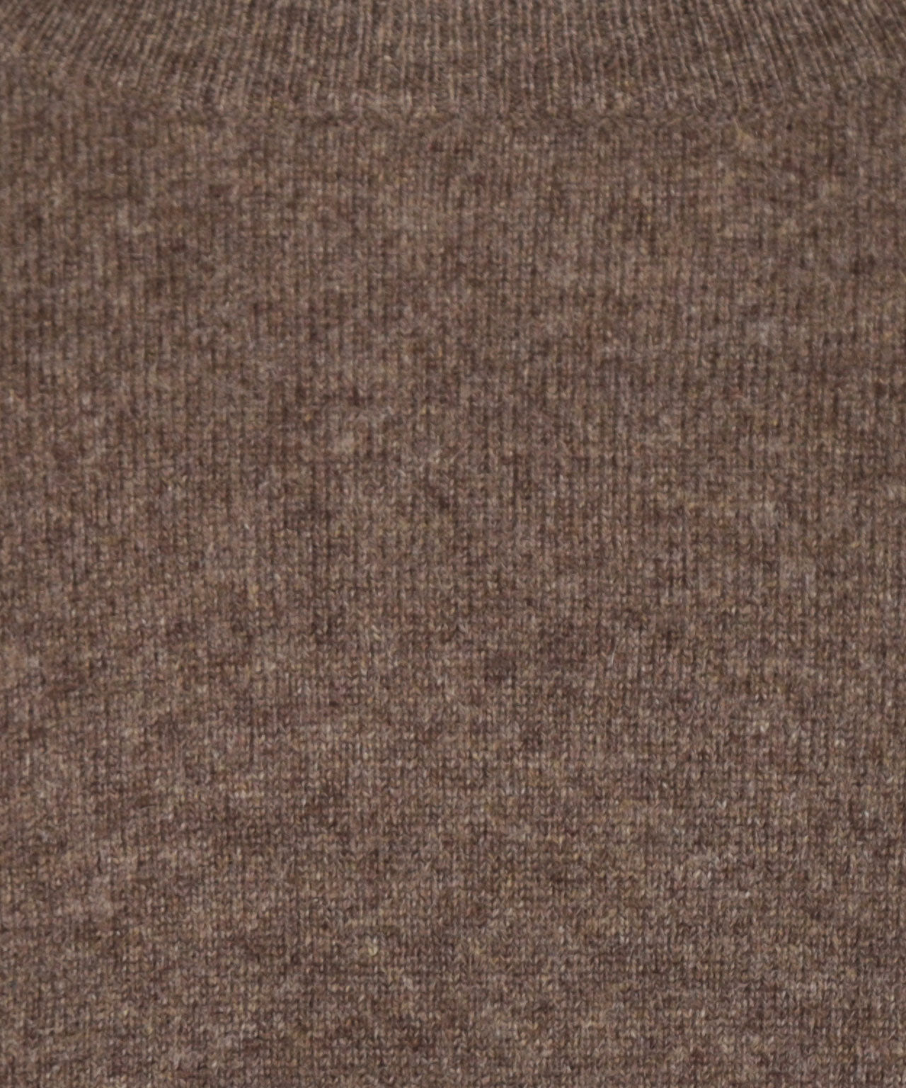 Round Neck Cashmere Sweater | Brown